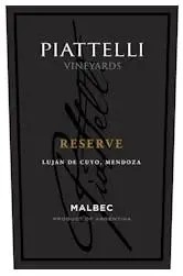 Piattelli 2021 Reserve Malbec
