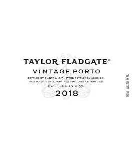 Taylor Fladgate 2018 Vintage Porto