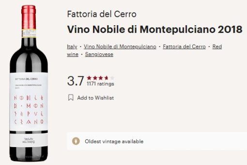 cerro vino noblile vivino