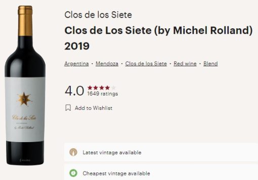 clos de los siete vivno