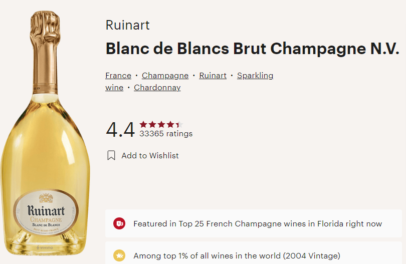 Ruinart Blanc de Blancs Brut