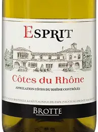 Brotte Cotes du Rhone Esprit Barville Blanc