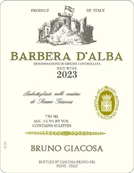 Bruno Giacosa 2022 Barbera d'Alba