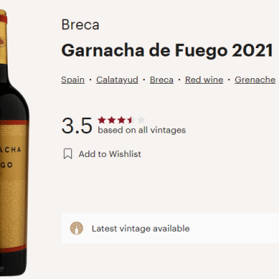 breca garnacha de fuego vivino