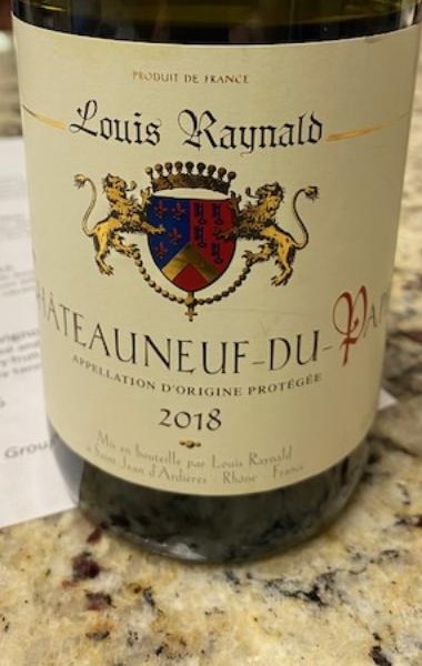 Louis Raynald 18 Chateauneuf Du Pape