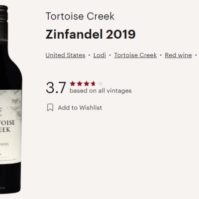 tortoise creek zin vivino