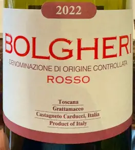 Grattamacco 2024 Bolgheri Rosso