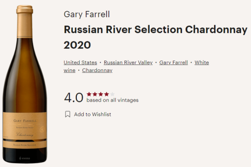 gary farrell chard vivino