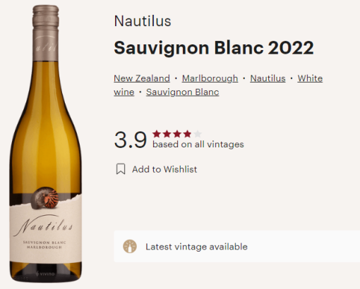 nautilus sb vivino