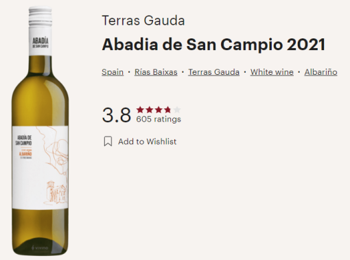 terras guada albarino vivino