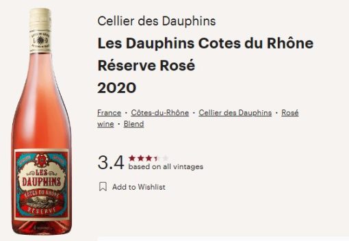 les dauphins rose vivino
