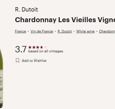 r dutoit chard vivino