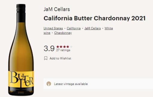 butter 21 chardonnay vivino