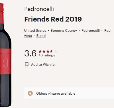 friends red vivino