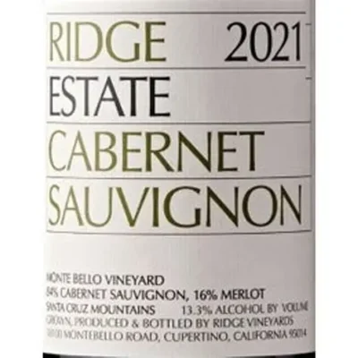 Ridge Vineyards 2023 Cabernet Sauvignon Monte Bello Vineyard