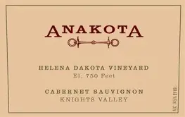 Anakota 2019 Helena Montana Cabernet Sauvignon