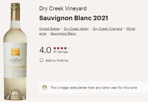 dry creek vyrd sb vivino