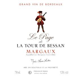 Le Page de La Tour de Bessan 2021 Red Blend Margaux