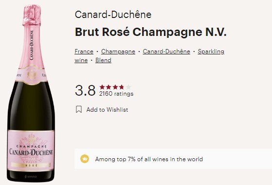 Cuvée Brut  Champagne Canard-Duchêne
