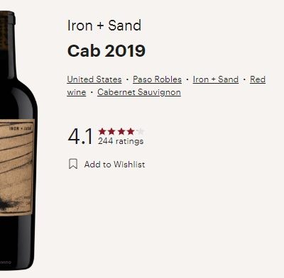 Iron & Sand Cab vivino