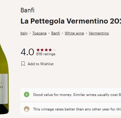 banfi vermentino vivino