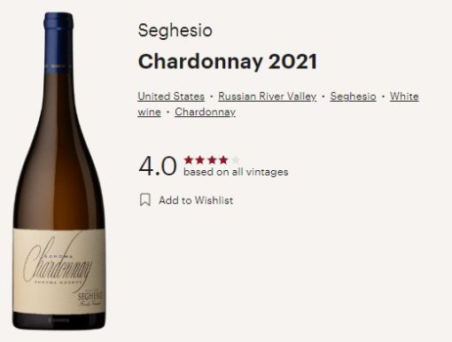 seghesio 2021 chard vivino
