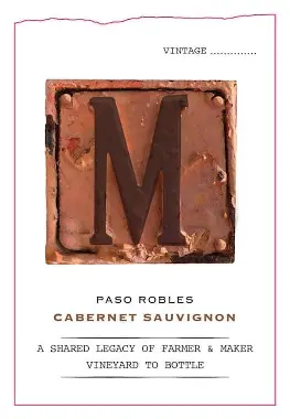M by Mac and Billy 2022 Cabernet Sauvignon Paso Robles