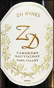 ZD 2022 Cabernet Sauvignon Napa Valley