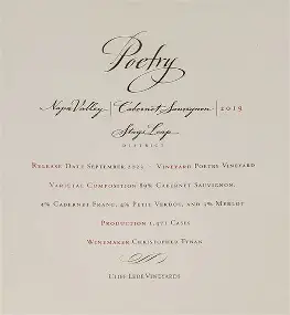 Cliff Lede 2014 Cabernet Sauvignon Poetry