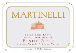 Martinelli 2017 Bondi Home Pinot Noir