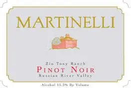 Martinelli 2017 Zio Tony Pinot Noir