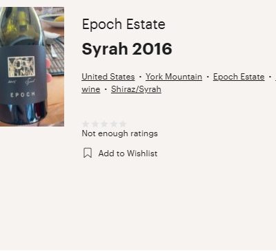 epoch 2016 syrah