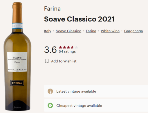 farina soave vivino