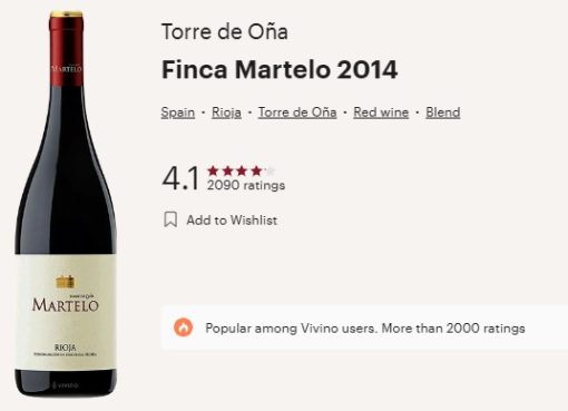 finca martelo 2014 vivino