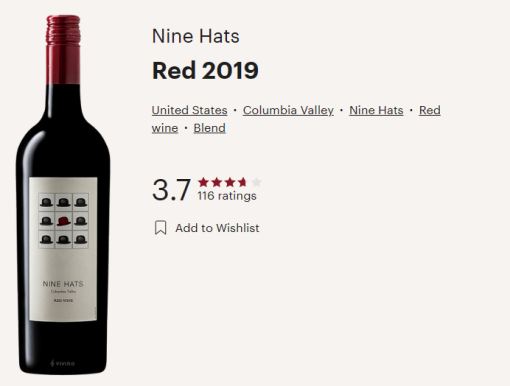 nine hats red vivino