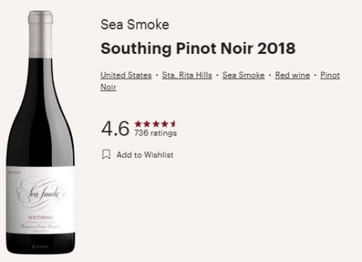 sea smoke 2018 southing vivino