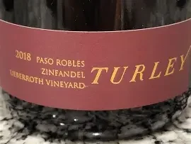 Turley 2016 Zinfandel Ueberoth