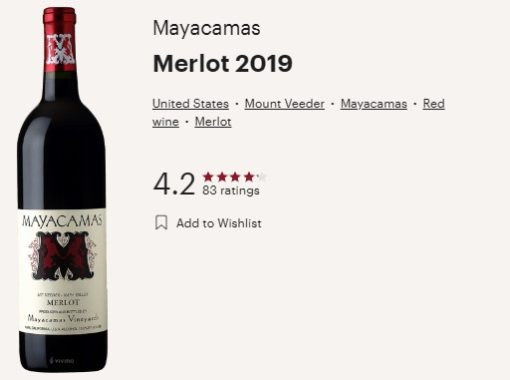 maycamas merlot vivino