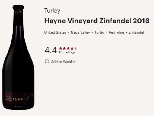 turley hayne zin vivino