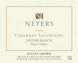 Neyers Vineyards 2018 Cabernet Sauvignon Neyers Ranch Conn Valley