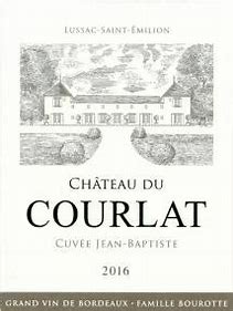 Chateau Du Courlat 2016 Lussac St. Emilion