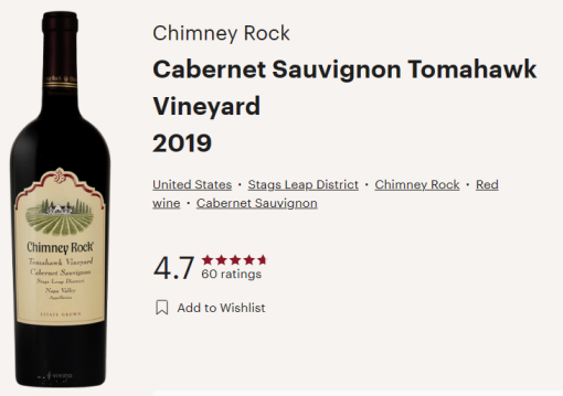 chimney rock tom vivino