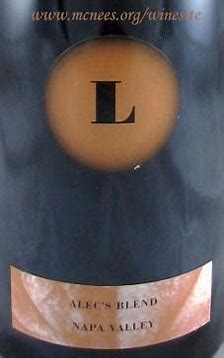 Lewis Cellars 2017 Alec’s Blend Napa Valley