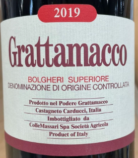 Grattamacco 2019 Bolgheri Superiore