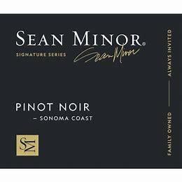 Sean Minor 2023 Pinot Noir Sonoma Coast