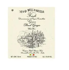 Italo Cescon Vino Dell'Amicizia Pinot Grigio