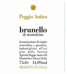 Poggio Antico 2019 Brunello di Montalcino