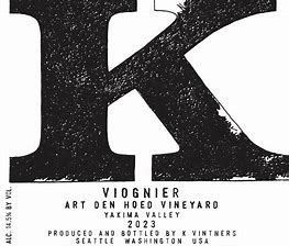 K Vintners 2023 Art Den Hoed Viognier