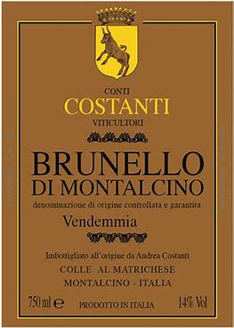 Conti Costanti 2020 Brunello di Montalcino