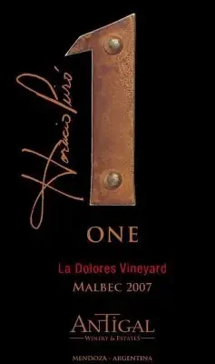 Antigal One 2017 Malbec La Dolores Vineyard Gualtallary